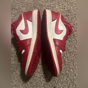 Nike Red and White Shoes